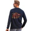 Dragon Summit - Navy Long Sleeve Crewneck T-Shirt