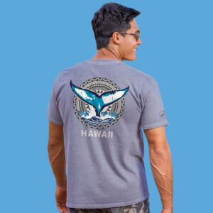 Whale Tail Circle - Short Sleeve Crewneck T-Shirt