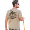 Marlin Of Hawaii - Kona Coffee Dyed Short Sleeve Crewneck T-Shirt