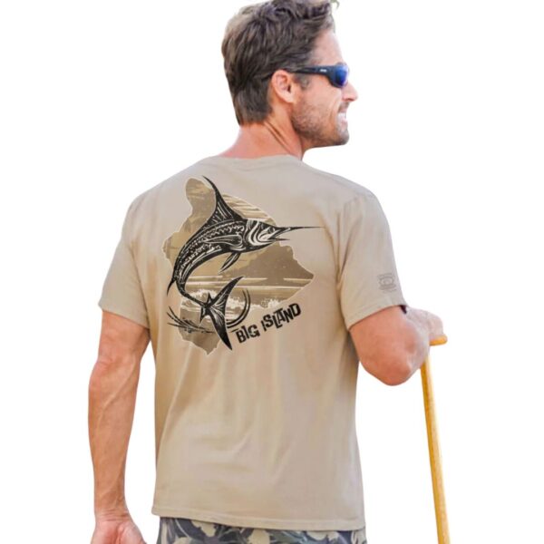 Marlin Of Hawaii - Kona Coffee Dyed Short Sleeve Crewneck T-Shirt