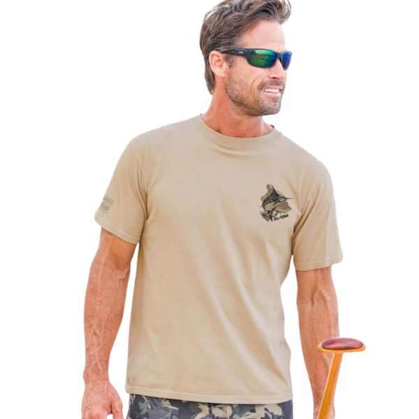 Marlin Of Hawaii - Kona Coffee Dyed Short Sleeve Crewneck T-Shirt